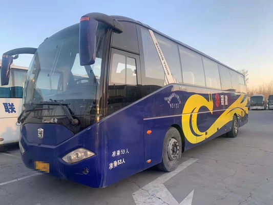 2012 έτος 53 χρησιμοποιημένο καθίσματα λεωφορείο LCK6125H λεωφορείων ZHONGTONG με το κλιματιστικό μηχάνημα για τον τουρισμό
