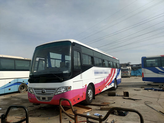 Χρησιμοποιημένος οδηγός μηχανών diesel λεωφορείων ZK6112D Yutong 57 καθισμάτων 2014 έτος LHD που δεν οδηγεί κανένα ατύχημα