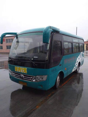 Χρησιμοποιημένο μίνι λεωφορείο Yutong ZK6609D 19 καθισμάτων ευρο- Β χάλυβα μηχανών diesel μπροστινό λεωφορείο επιβατών πλαισίων αριστερό χρησιμοποιημένο Drive