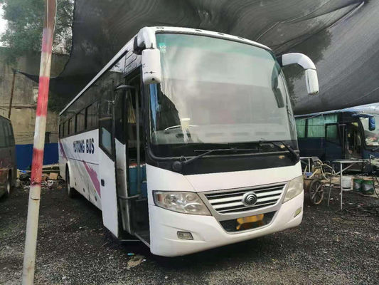 Χρησιμοποιημένο λεωφορείο Zk6112d 54 μπροστινά πλαίσια YC Yutong χάλυβα λεωφορείων μηχανών καθισμάτων. 177kw χρησιμοποιημένο τουριστηκό λεωφορείο