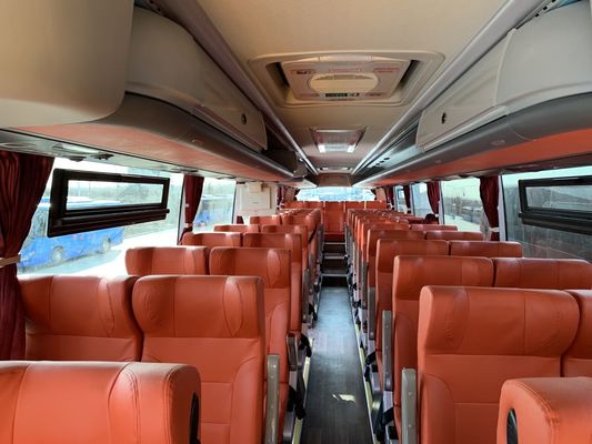 Το χρησιμοποιημένο νέο λεωφορείο 56 λεωφορείων LCK6128 Zhongtong καθίσματα διπλασιάζει οπίσθια μηχανή διαμερισμάτων πορτών τη μεγάλη
