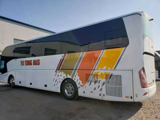 Το χρησιμοποιημένο Yutong ευρώ ΙΙΙ πορτών λεωφορείων ZK6122 53seats διπλό χαμηλό χιλιόμετρο μηχανών Yuchai χρησιμοποίησε τα πλαίσια Airbang τουριστηκών λεωφορείων