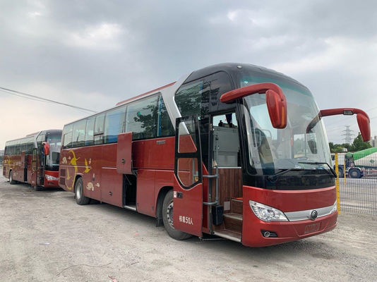 Χρησιμοποιημένο λεωφορείο ZK6122 50 καθίσματα 2+2 σχεδιάγραμμα 2019 Yutong οπίσθια Yuchai αερόσακων μηχανή πλαισίων 243kw