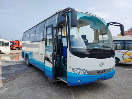 Χρησιμοποιημένο μίνι λεωφορείο KLQ6896 39 χρησιμοποιημένο μηχανή υψηλότερο λεωφορείο Yuchai καθισμάτων ευρο- IV