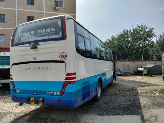 Χρησιμοποιημένο μίνι λεωφορείο KLQ6896 39 χρησιμοποιημένο μηχανή υψηλότερο λεωφορείο Yuchai καθισμάτων ευρο- IV