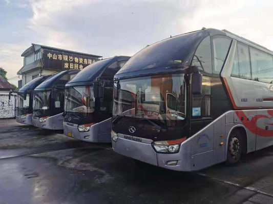Το χρησιμοποιημένο λεωφορείο 55 Kinglong καθίσματα διπλασιάζει χρησιμοποιημένα τα ανεμοφράκτης πλαίσια αερόσακων χιλιομέτρου τουριστηκών λεωφορείων χαμηλά