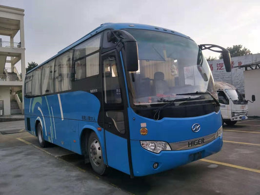 Χρησιμοποιημένη υψηλότερη KLQ6896 χρησιμοποιημένη λεωφορείο μηχανή diesel οδήγησης λεωφορείων LHD λεωφορείων 37 καθισμάτων 2014 έτος κανένα ατύχημα