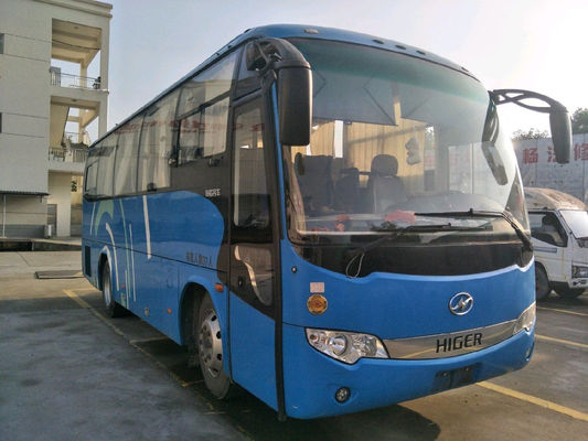 Χρησιμοποιημένη υψηλότερη KLQ6896 χρησιμοποιημένη λεωφορείο μηχανή diesel οδήγησης λεωφορείων LHD λεωφορείων 37 καθισμάτων 2014 έτος κανένα ατύχημα
