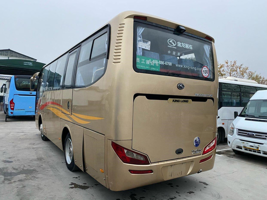 Χρησιμοποιημένο πολυτέλεια λεωφορείο 31 τουριστηκών λεωφορείων XMQ6802 Kinglong μηχανή Yuchai καθισμάτων