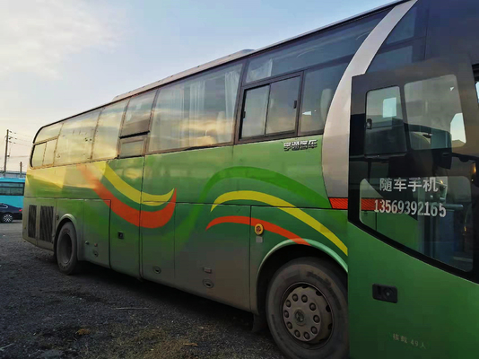 49 καθισμάτων 2014 χρησιμοποιημένο έτος λεωφορείων Zk6110 διπλό λεωφορείο κατόχων διαρκούς εισιτήριου επιχείρησης λεωφορείων πορτών χρησιμοποιημένο Yutong