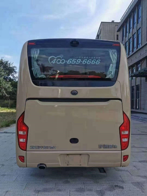 Το χρησιμοποιημένο λεωφορείο μεταφέρει το λεωφορείο δύο μηχανών Yuchai λεωφορείων πολυτέλειας 50 καθισμάτων ZK6116 Yutong πόρτες
