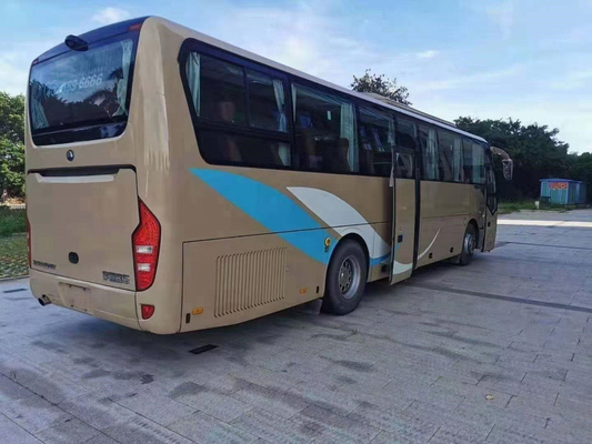 Το χρησιμοποιημένο λεωφορείο μεταφέρει το λεωφορείο δύο μηχανών Yuchai λεωφορείων πολυτέλειας 50 καθισμάτων ZK6116 Yutong πόρτες