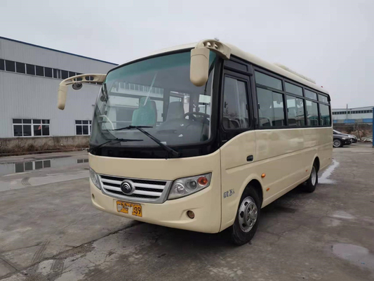 Μίνι λεωφορείο 3020mm επίσκεψης λεωφορείων από δεύτερο χέρι Yutong λεωφορείων επιβατών 26 καθισμάτων υψηλό