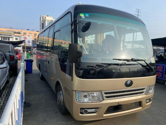 Τα λεωφορεία Yutong ZK6728 από δεύτερο χέρι χρησιμοποίησαν τα χρυσά λεωφορεία 28 μηχανών Yuchai χρώματος έτος λεωφορείων λεωφορείων επιβατών το 2019