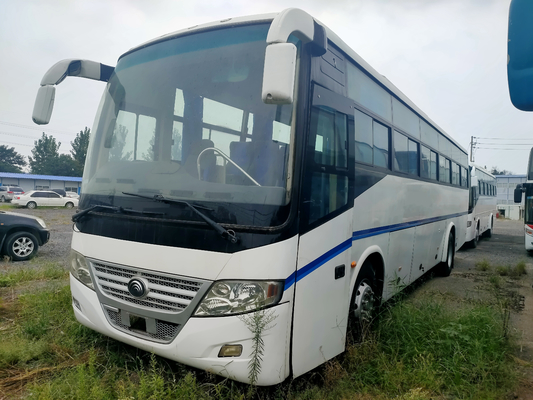 Χρησιμοποιημένο έτος λεωφορείων 2018 Yutong που γίνεται χρησιμοποιημένο στο η Κίνα diesel LHD λεωφορείων χρησιμοποιημένο λεωφορείο άσπρο λεωφορείο μηχανών 51 καθισμάτων μπροστινό